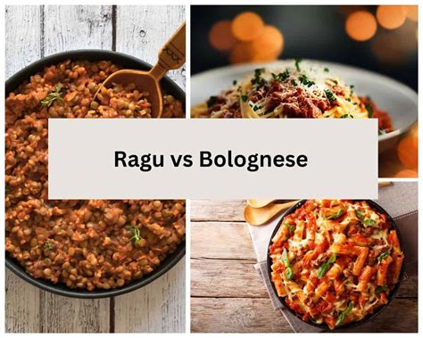 ragu vs bolognese.